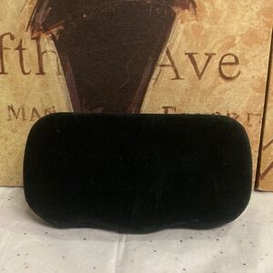 Gucci Black and Gray Velvet Jewelry Case